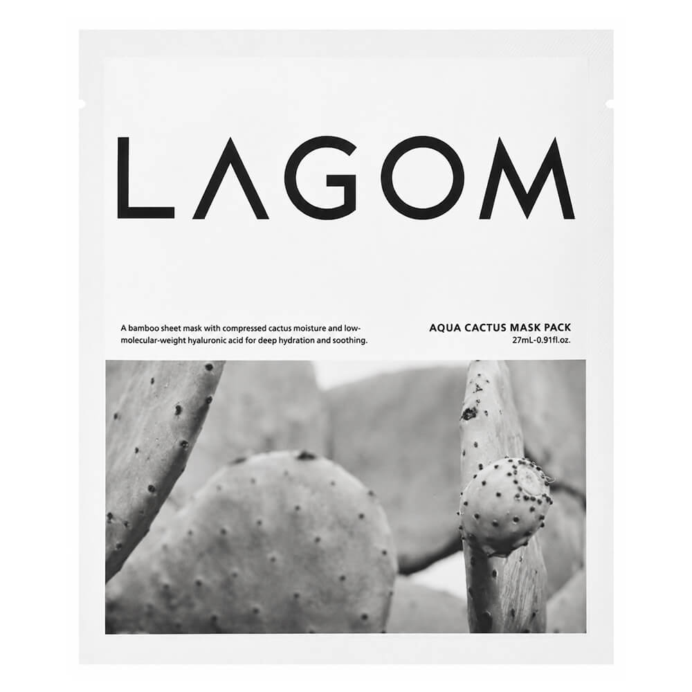 Увлажняющая тканевая маска Lagom Aqua Cactus Mask Pack