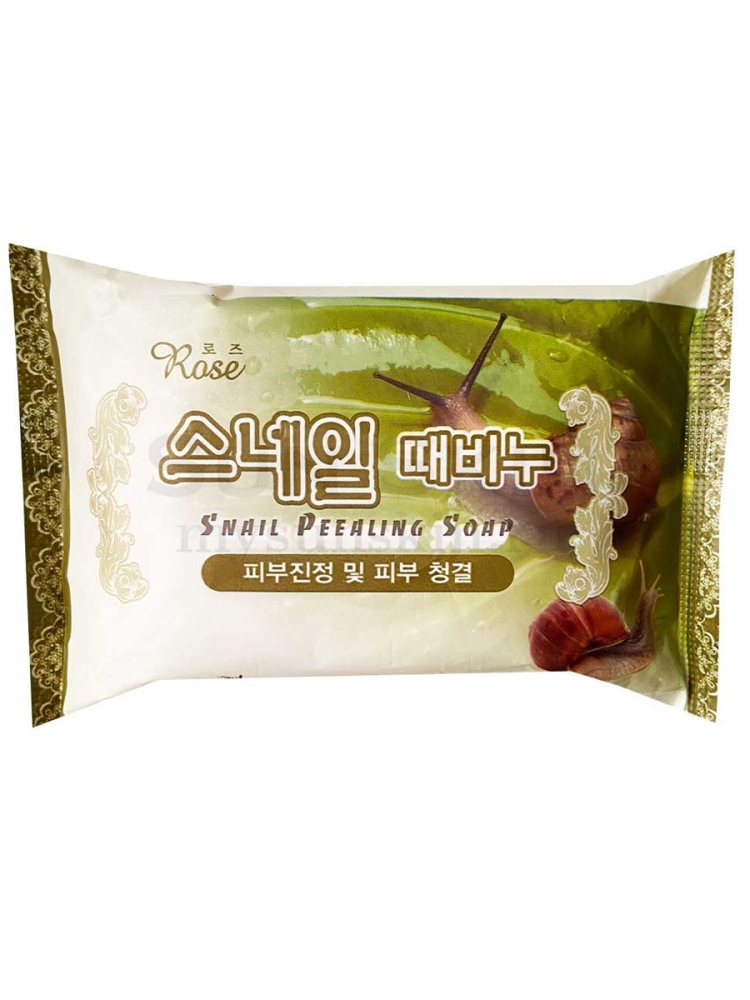Мыло-пилинг с улиточным муцином Snail Peeling Soap Rose