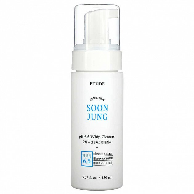Пенка для умывания ETUDE SoonJung pH 6.5 Whip Cleanser