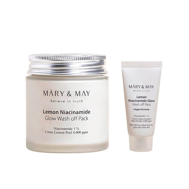 Глиняная маска для сияния кожи Mary&May Lemon Niacinamide Glow Wash Off Pack 125 г