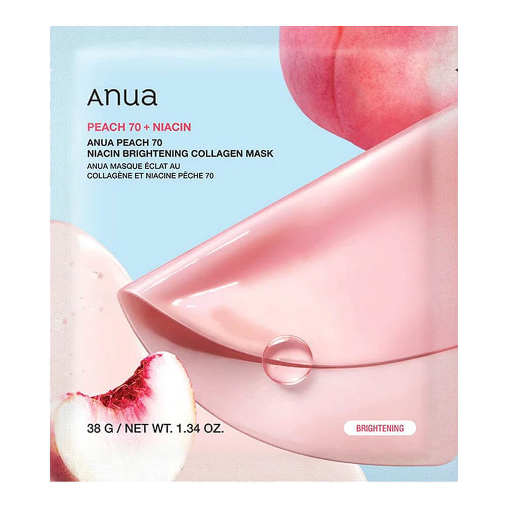 Гидрогелевая маска с ниацинамидом и персиком Anua Peach 70 Niacin Brightening Collagen Mask