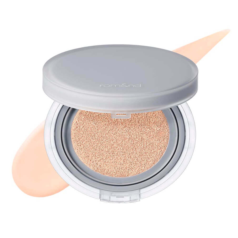 Стойкий тональный кушон с полуматовым финишем rom&nd Nu Zero Cushion SPF24 PA++ 02 Pure 21
