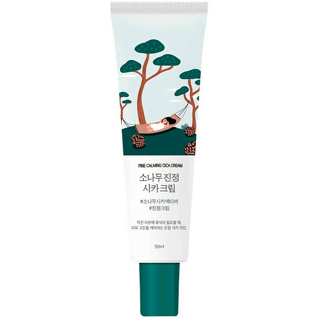 Крем с экстрактами сосны и центеллы для проблемной кожи Round Lab Pine Calming Cica Cream