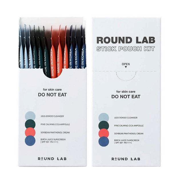 Набор миниатюр средств в саше Round Lab Stick Pouch Kit