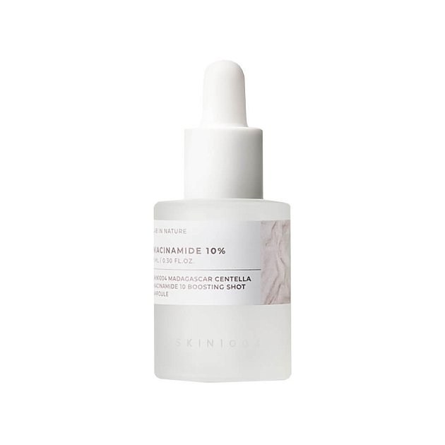 Миниатюра ампулы-бустера с ниацинамидом SKIN1004 Madagascar Centella Niacinamide 10 Boosting Shot Ampoule 9 мл