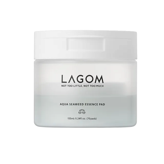 Увлажняющие пэды с морскими водорослями Lagom Aqua Seaweed Essence Pad