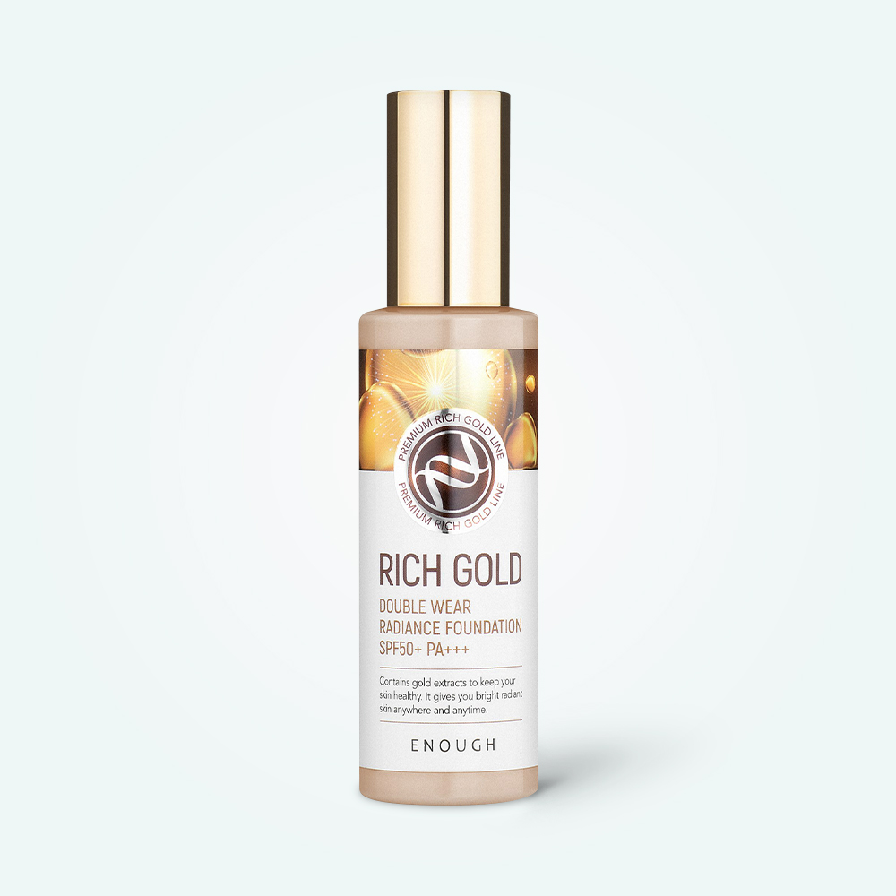Тональный крем ENOUGH Rich Gold Double Wear Radiance Foundation SPF50 #21