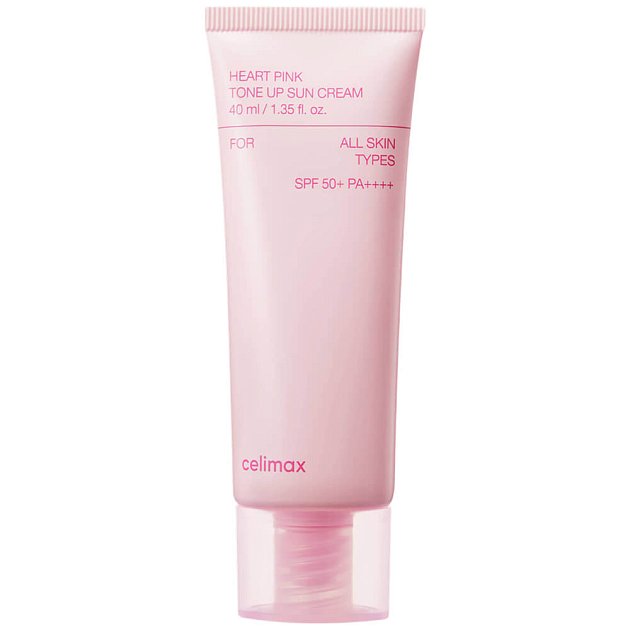 Тонирующий солнцезащитный крем Celimax Heart Pink Tone Up Sun Cream SPF50+ PA++++