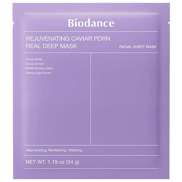 Гидрогелевая маска Biodance Rejuvenating Caviar PDRN Real Deep Mask