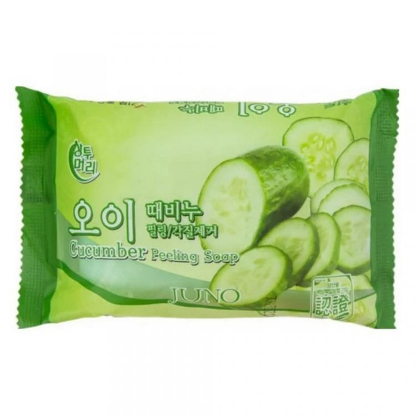 Rose Мыло-пилинг для лица и тела универсальное отшелушивающее, с огурцом, Cucumber Peeling Soap
